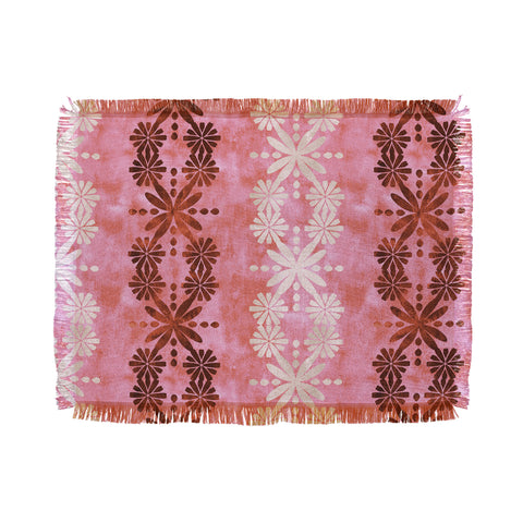 Schatzi Brown Hawaiian Boho Desert Throw Blanket
