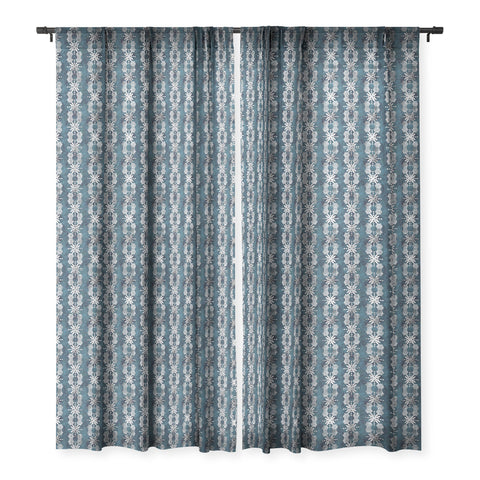 Schatzi Brown Hawaiian Boho Jade Sheer Window Curtain