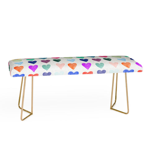 Schatzi Brown Heart Stamps Multi Bench