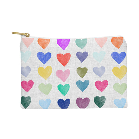 Schatzi Brown Heart Stamps Multi Pouch