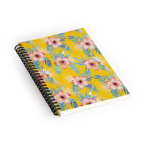 Schatzi Brown Honolua Tropic Yellow Spiral Notebook