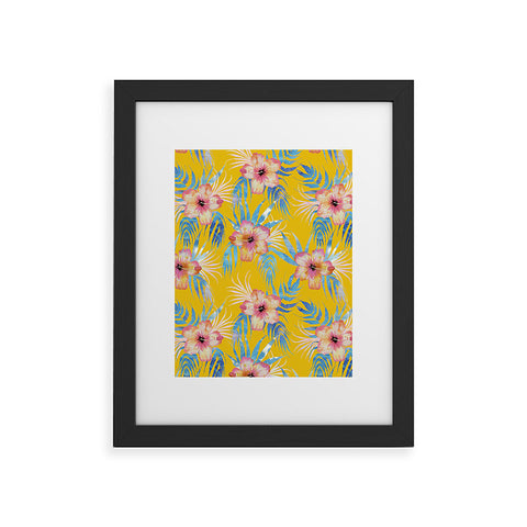 Schatzi Brown Honolua Tropic Yellow Framed Art Print