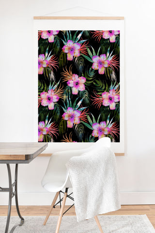 Schatzi Brown Honolua Tropical Black Art Print And Hanger