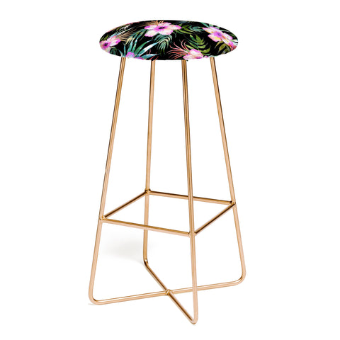 Schatzi Brown Honolua Tropical Black Bar Stool