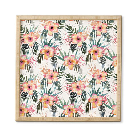 Schatzi Brown Honolua Tropical White Framed Wall Art