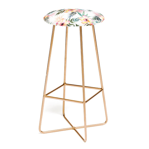 Schatzi Brown Honolua Tropical White Bar Stool