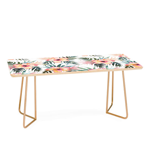 Schatzi Brown Honolua Tropical White Coffee Table
