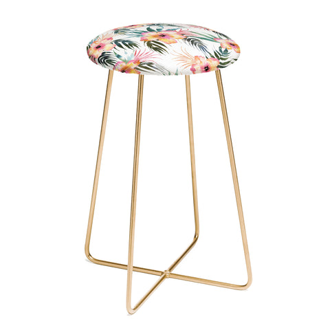 Schatzi Brown Honolua Tropical White Counter Stool