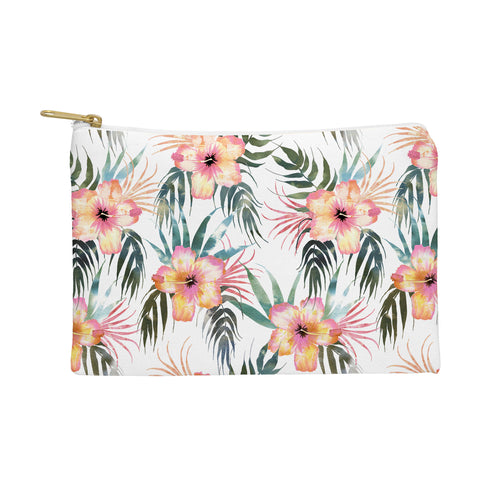 Schatzi Brown Honolua Tropical White Pouch