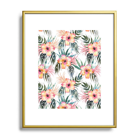 Schatzi Brown Honolua Tropical White Metal Framed Art Print