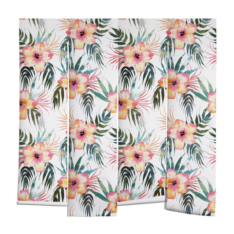 Schatzi Brown Honolua Tropical White Wall Mural