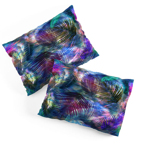 Schatzi Brown Hookena Palm Blue Pillow Shams