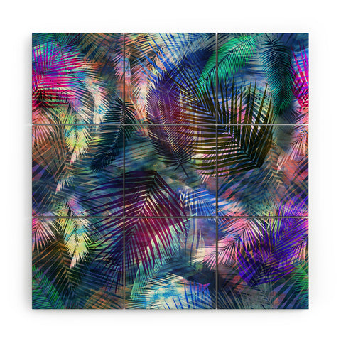 Schatzi Brown Hookena Palm Blue Wood Wall Mural