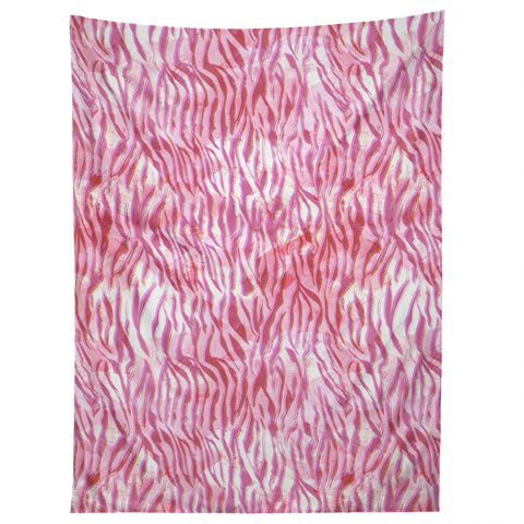Schatzi Brown Hot Pink Zebra Tapestry