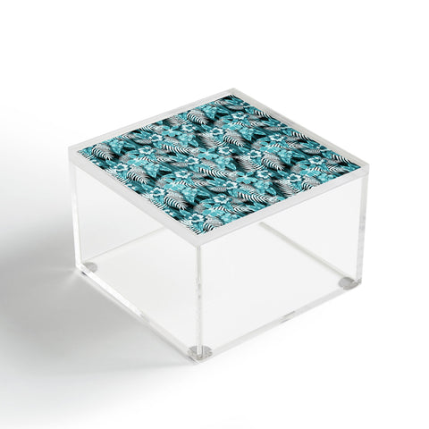 Schatzi Brown Hula Hibiscus Emerald Acrylic Box