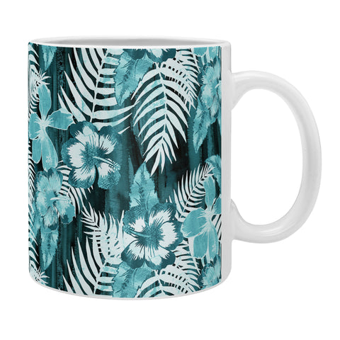 Schatzi Brown Hula Hibiscus Emerald Coffee Mug