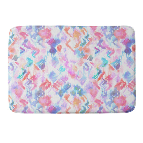 Schatzi Brown Ikat 3B Memory Foam Bath Mat