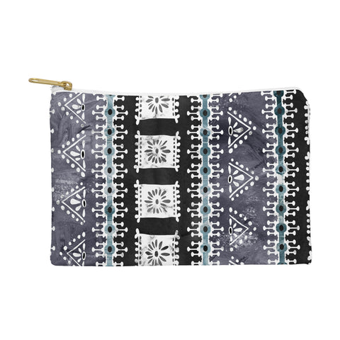Schatzi Brown Indah Black and White Pouch