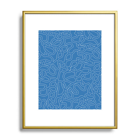Schatzi Brown Innessa Curves Blue Sky Metal Framed Art Print