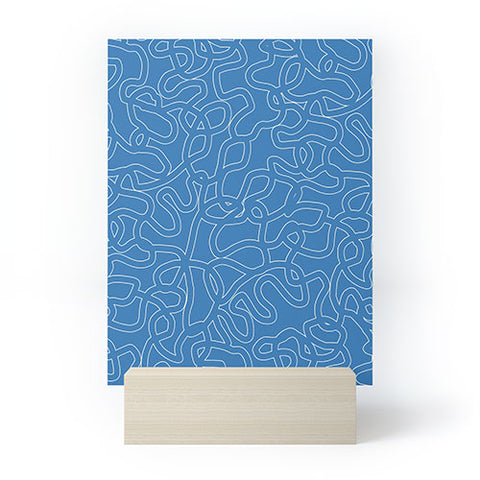 Schatzi Brown Innessa Curves Blue Sky Mini Art Print