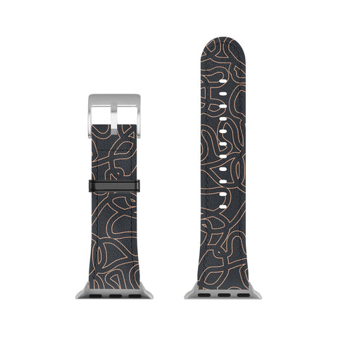 Schatzi Brown Innessa Curves Midnight Apple Watch Band