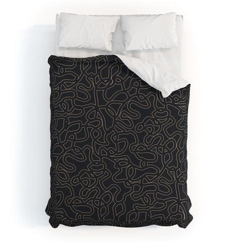 Schatzi Brown Innessa Curves Midnight Duvet Cover