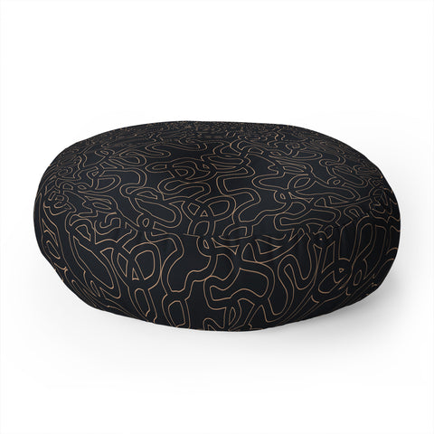 Schatzi Brown Innessa Curves Midnight Floor Pillow Round
