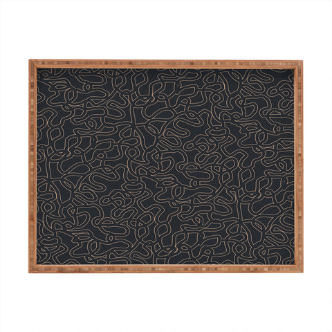 Schatzi Brown Innessa Curves Midnight Rectangular Tray