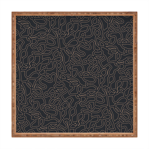 Schatzi Brown Innessa Curves Midnight Square Tray