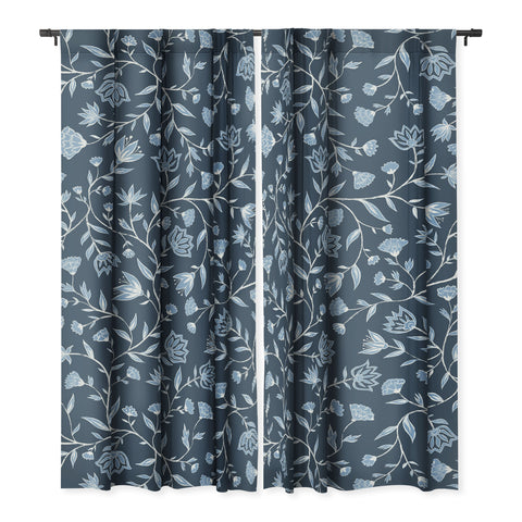 Schatzi Brown Innessa Floral Indigo Blackout Non Repeat