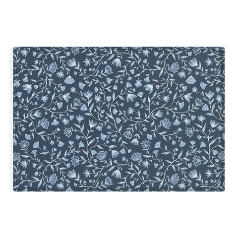 Schatzi Brown Innessa Floral Indigo Outdoor Rug