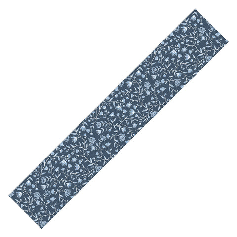 Schatzi Brown Innessa Floral Indigo Table Runner