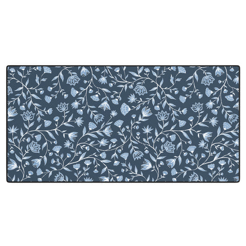 Schatzi Brown Innessa Floral Indigo Desk Mat