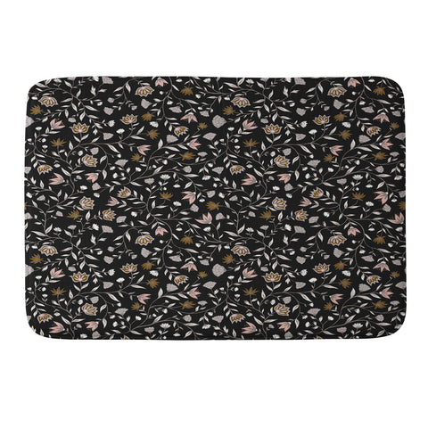 Schatzi Brown Innessa Floral Midnight Memory Foam Bath Mat