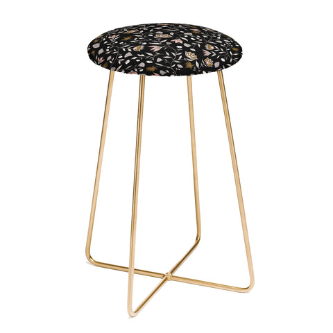 Schatzi Brown Innessa Floral Midnight Counter Stool