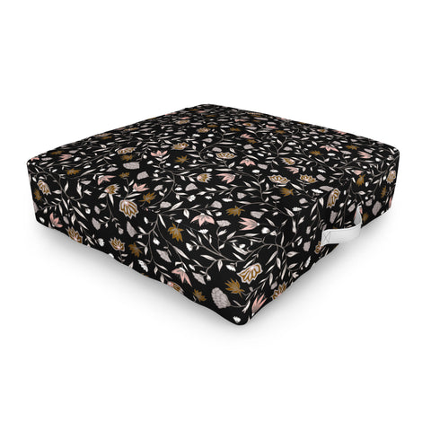 Schatzi Brown Innessa Floral Midnight Outdoor Floor Cushion