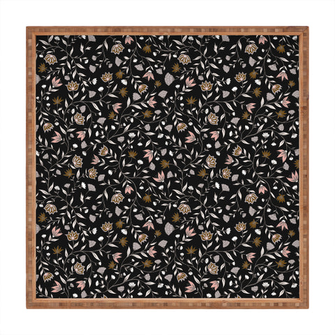 Schatzi Brown Innessa Floral Midnight Square Tray