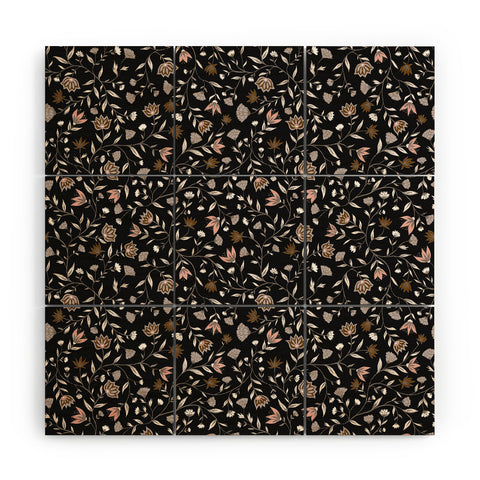 Schatzi Brown Innessa Floral Midnight Wood Wall Mural
