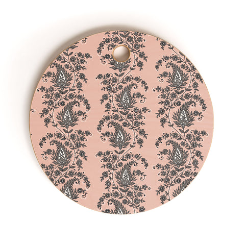 Schatzi Brown Innessa Paisley Blush Cutting Board Round