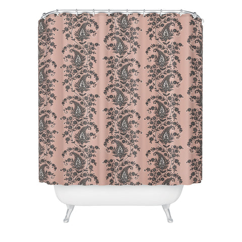 Schatzi Brown Innessa Paisley Blush Shower Curtain