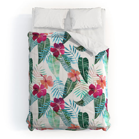 Schatzi Brown Island Goddess 2 White Comforter