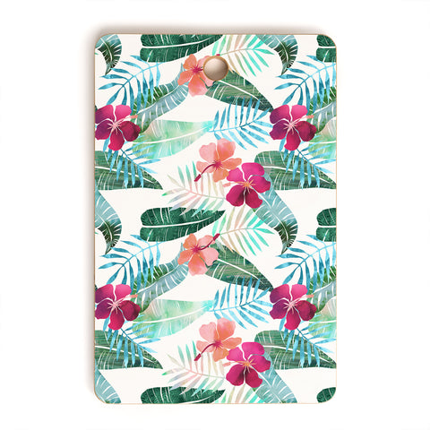 Schatzi Brown Island Goddess 2 White Cutting Board Rectangle