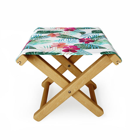 Schatzi Brown Island Goddess 2 White Folding Stool