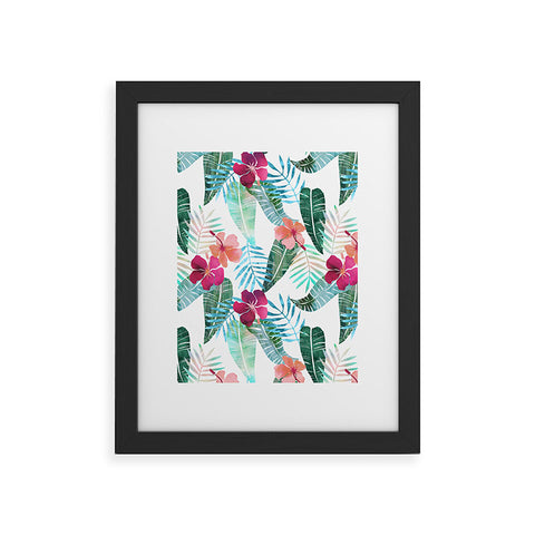 Schatzi Brown Island Goddess 2 White Framed Art Print