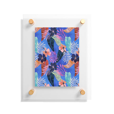 Schatzi Brown Island Goddess Blue Floating Acrylic Print