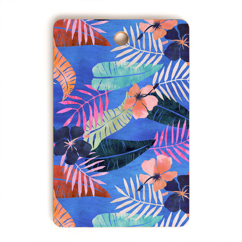 Schatzi Brown Island Goddess Blue Cutting Board Rectangle