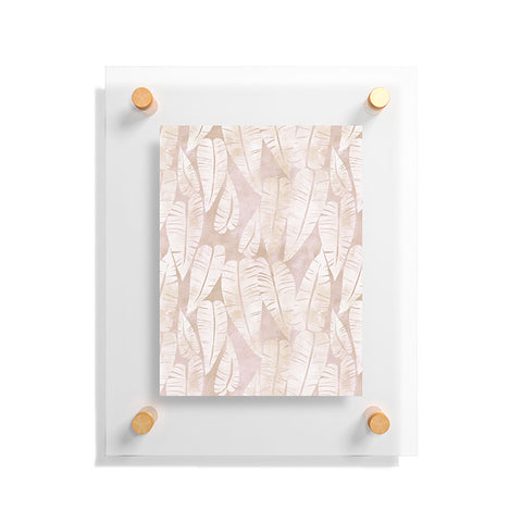 Schatzi Brown Island Goddess Leaf Creme Floating Acrylic Print