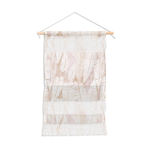 Schatzi Brown Island Goddess Leaf Creme Wall Hanging Portrait