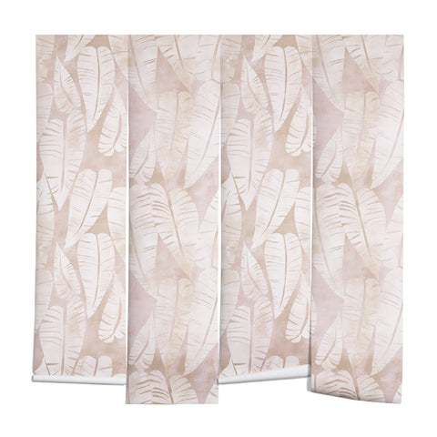 Schatzi Brown Island Goddess Leaf Creme Wall Mural