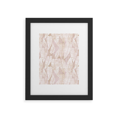 Schatzi Brown Island Goddess Leaf Creme Framed Art Print